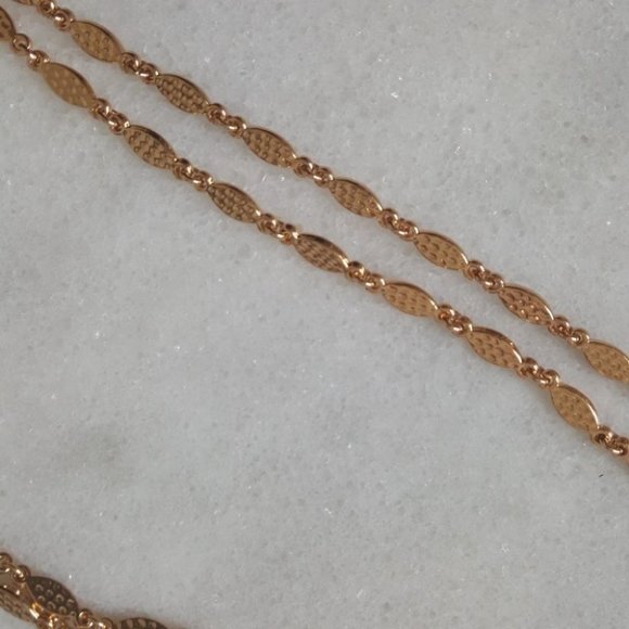 I.N.C. Gold-Tone Beaded Double Long Layer Necklace - Picture 2 of 5